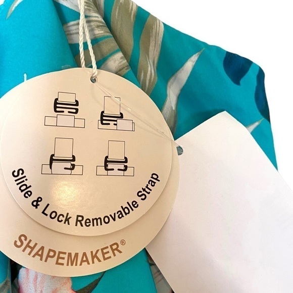 Coco Contours Agate Ruffle Bandeau Bra Sized One Piece Swimsuit - Tropicale - Picture 11 of 16